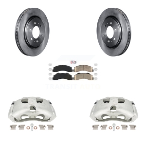 Front Brake Caliper Rotors & Ceramic Pad Kit For Ford F-150 Expedition Lincoln Navigator KC8-100168N