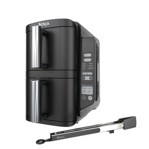 Ninja DoubleStack 2-Basket Air Fryer, DoubleStack Technology Cooks 4 Foods at Once, Space Saving Design, 8 QT, 6-in-1