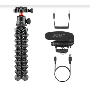 JOBY GorillaPod PRO Vlogger Kit with Wavo PRO On-Camera Microphone & GorillaPod 3K PRO Tripod