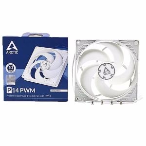 ARCTIC P14 PWM PST CO 14cm Chassis Fan Computer CPU Cooling 4-Pin PWM White