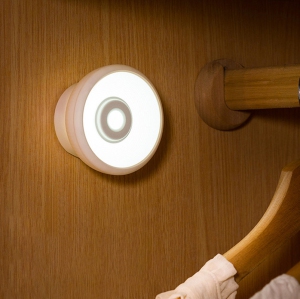 Rechargeable Night Light,Stick on Anywhere Motion Sensor Battery Nightlight Closet Light White 20LM Brightness for Bedroom, Kitchen, Washroom, Stairs, Hallway