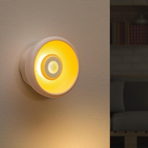 Rechargeable Night Light,Stick on Anywhere Motion Sensor Battery Nightlight Closet Light Warm White 20LM Brightness for Bedroom, Kitchen, Washroom, Stairs, Hallway