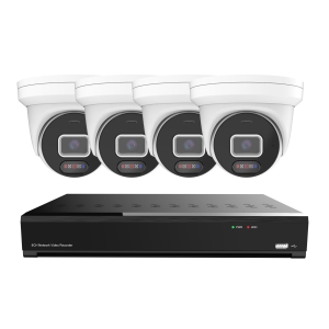 CTVISION 5MP Wired Two Way Audio Security Camera System, 4 Camera Surveillance Kit Outdoor DIY 1TB HDD Included for Home Business Security Camera System