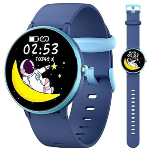 Mehiaz Smart Watch for Kids Boy Girl, Kids Watch Waterproof with 19 Sport Modes, Pedometer, Sleep Monitor, Kids Watch for Girls Boys 6-16 Birthday Gifts Toy Gift (Blue)
