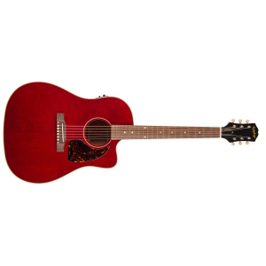 Epiphone Inspired by Gibson J-45 Acoustic/Electric Guitar - Aged Wine Red