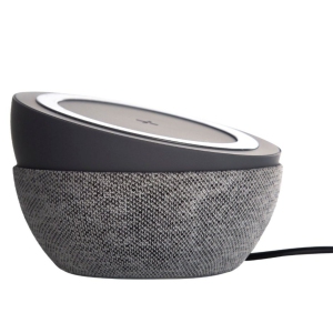 Tylt Twisty 360 Adjustable Wireless Charging Pad | Fastest Wireless Charger | Multiple Viewing Angles - Color: Gray