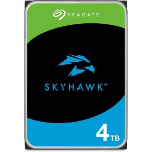 Seagate Skyhawk Video Surveillance 4TB HDD 3.5" SATA 5400RPM Black Internal Hard Drive for DVR NVR Security Camera System (ST4000VX005)
