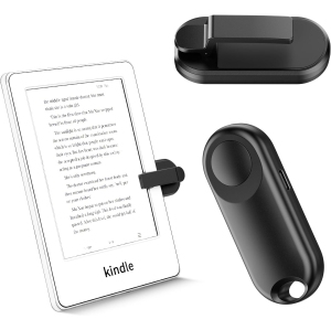 Remote Control Page Turner for Kindle Paperwhite Accessories Ipad Reading, iPhone Tablets Android Taking Photos Camera Video Recording Remote, Black