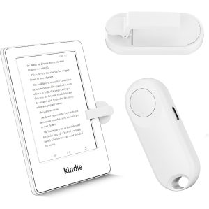 Remote Control Page Turner for Kindle Paperwhite Accessories Ipad Reading, iPhone Tablets Android Taking Photos Camera Video Recording Remote, White