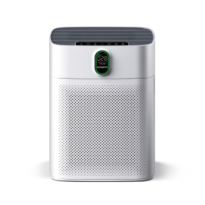 MORENTO HY4866 Air Purifier Up to 1076 Sqft with HEPA Filter and Air Quality Sensor for Home Large Room Bedroom, Double-sided Air Inlet, 24db, White