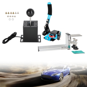 USB Handbrake with L Clip and 7+R H Shifter for Logitech G25 G27 G29 Racing Game