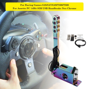 14Bit SIM USB Handbrake For Assetto PC Racing Games G25/G27/G29/T300 Neo Chrome
