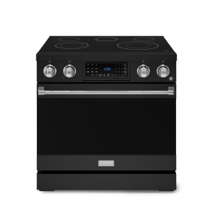 Gordon Ramsay by THOR Kitchen 36 Inch Professional Electric Range with Tilt Panel Touch Control in Black/Stainless Steel
