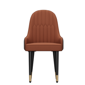 Upholstered Leather Dining Chairs:Set of 2 Luxury Dining Room Chair Living Room Accent Chairs with Softy Cushion Seat High Back Solid Legs for Home,Hotel Orange