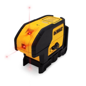 DEWALT 3-Beam Laser Point Level, Red, Self-Leveling, with Magnetic Bracket (DW083K)