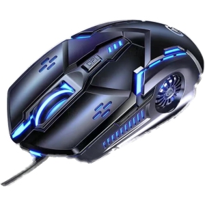 RisoPhy Gaming Mouse Wired,6 Buttons, 4 Adjustable DPI Up to 3200 DPI, 7 Color LED Light, Wired Mouse Used for Games and Office, Mouse for Computer/Laptop/Tablets