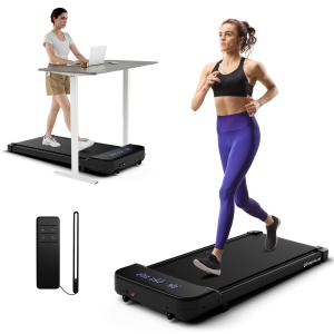 Goplus 2.5HP Under Desk Treadmill for Home and Office Remote Control LED Display