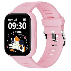 Smart Watch for Kids, 1.8" Fitness Tracker Watch Pedometer, Heart Rate, IP68 Waterproof, Sleep Monitor, Calorie Step Counter, 5 Puzzle Games with/Without APP for Girls Boys Teens 5