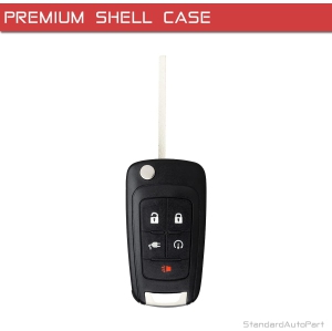 Key Fob Remote Shell Case – Fits Chevy Volt OHT05918179 – Flip Style