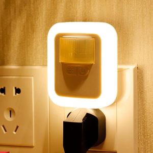 Motion Sensor Night Light,Plug in Motion Sensor Light, Dimmable LED Night Lights with Dusk-to-Dawn Sensor Mini Light for Bathroom, Hallway, Bedroom,Stairway