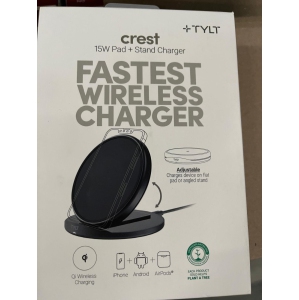 Tylt Crest 15W Wireless Charging Convertible Stand - Black