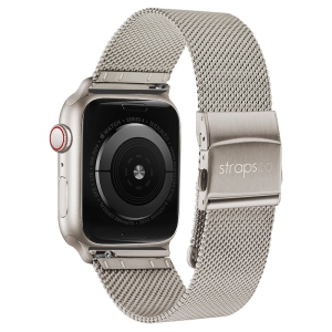 StrapsCo Pro Mesh Strap For Apple Watch - Starlight - Medium-Long - 44mm/45mm/46mm/49mm