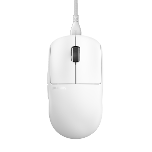 Pulsar X2 v2 Wired Gaming Mouse - Ultra-Lightweight 51 g, Symmetrical Shape, PAW3395 Sensor, 1000 Hz Polling Rate, Superflex Paracord Cable, White