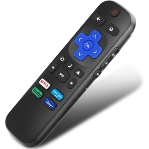 Universal Replacement Remote Compatible with Roku TV, for Hisense/TCL / Philips/Sharp/JVC/RCA / Magnavox/Sanyo/LG/Haier Roku TVs with Netflix Disney+ / Hulu/Prime Video Buttons