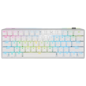 Clavier mécanique sans fil CORSAIR K70 PRO Mini RGB 60%, rétroéclairage LED RGB, Cherry MX Speed - Blanc