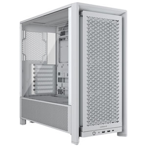 Corsair Frame 4000D Mid Tower ATX Computer Case - White