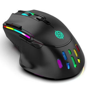 RGB Rechargeable Wireless Gaming Mouse Esports Colorful Desktop Computer Notebook Office Gaming Accesories Mouse(Black)