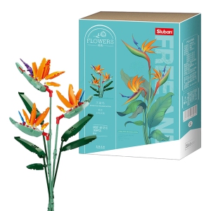 Sluban - Birds of Paradise Flower Building Blocks Set, 269 Pieces