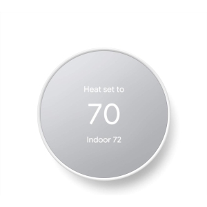 Google Nest Thermostat - Smart Thermostat for Home - Programmable WiFi Thermostat - Snow