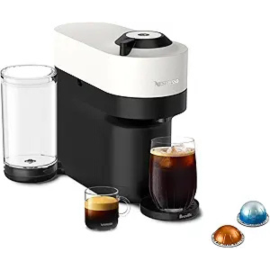 Machine à café et espresso Nespresso Vertuo Pop+ par Breville - Blanc Coco