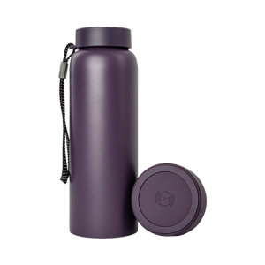 TYLT Hydration Bottle + Power Bank + Wireless Charger 5700mAh Battery Give 2 Full Phone Charges Qi Wireless Charging - purple