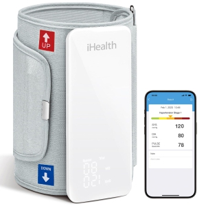 iHealth Neo Wireless Blood Pressure Monitor - Bluetooth Upper Arm Cuff, Ultra-Thin & Portable