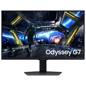 Samsung Odyssey 32" 4K UHD 144Hz 1ms GTG IPS LED G-Sync FreeSync Moniteur de jeux (LS32DG702ENXZA) - noir