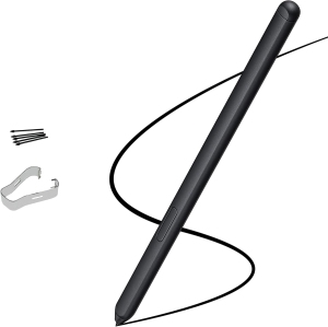 Galaxy S21 Ultra S Pen Replacement with Free Nibs for Samsung Galaxy S21 Ultra 5G Stylus S Pen + 5X Pen Tips/Nibs withoutBluetooth (Phantom Black)