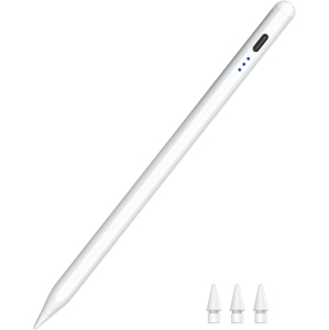 Stylus Pen for iPad 2018-2024, Quick Charging Pen for iPad with Tilt Sensitivity & Palm Rejection, Pencil Compatible with iPad Air 3/4/5/M2, iPad Mini 5/6, iPad 6-10 Gen