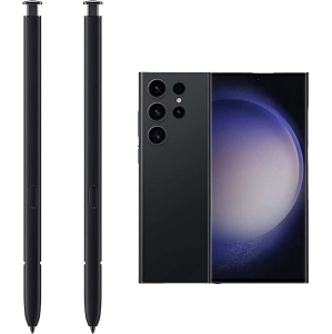 2 Pack for Galaxy S23 Ultra Pen Replacement for Samsung Galaxy S23 Ultra 5G, S23 Ultra S Pen Galaxy S23 Ultra Stylus S Pen Replacement, Without Bluetooth Function(Phantom Black)