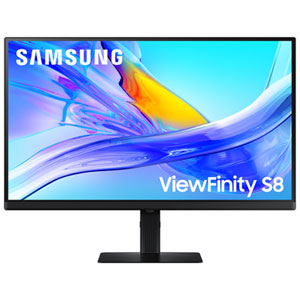 Samsung ViewFinity S8 27" 4K Ultra HD 60Hz 5ms GTG IPS LED Moniteur (LS27D802UANXGO) - noir