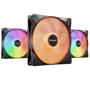 be quiet! Light Wings LX 140mm PWM PC Case Fan | Black | Triple-Pack | BL127