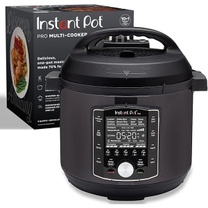 Instant Pot Pro 10-in-1 Pressure Cooker- Black