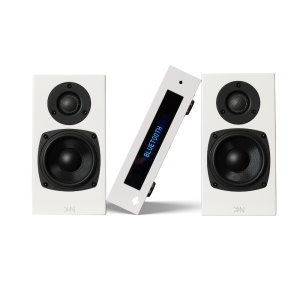 KIN by Totem AMP & ONE Bookshelf Speaker Combo - White