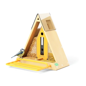 Reli Birddy Smart Bird Feeder GreenTough™ with Camera Solar Powered, Durable Material Feeder with Watching Camera, AI Identify, Live View, Instant Notify, Ideal Gift for Bird Lover