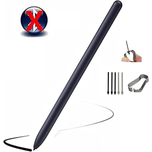 Remplacement de stylet pour Galaxy Tab S8 pour Samsung Galaxy Tab S8, S8 Plus, S8 Ultra S Pen pour Tab S7, S7 Plus, S7 FE S Pen Stylet + embouts sans Bluetooth (noir)
