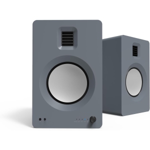 Kanto TUK Powered Bookshelf Speakers w/ Built-in USB DAC, Dedicated RCA w/ Phono Pre-amp, Bluetooth, AMT Tweeter & 5.25" Aluminum Driver (Matte Grey)