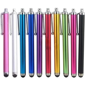 Ensemble de 10 Stylos H Universel Capacitif pour Écrans Tactiles, 10 Couleurs