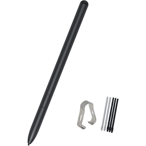 Galaxy Tab S7 FE S Pen Replacement for Samsung Galaxy Tab S7, Tab S7 FE SM-T730, SM-T733, SM-T736B Stylus Pen S Pen + Tips/Nibs(Mystic Black)