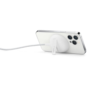Belkin 15W Portable Wireless Charger Pad + Stand with MagSafe Special Edition White